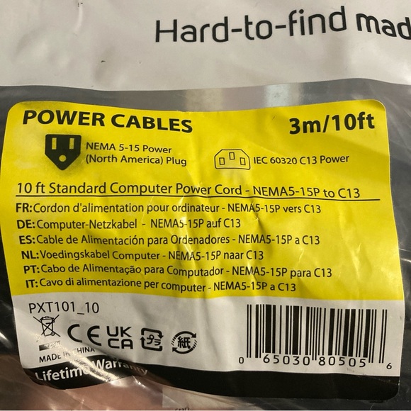 🆕 Heavy Computer Power Cord, 10ft - Picture 6 of 6